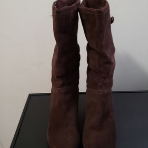 Brown Suede womens boots